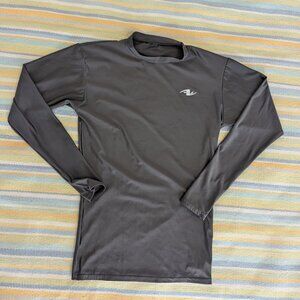 Athletic Works Grey Compression Long Sleeve Shirt Medium